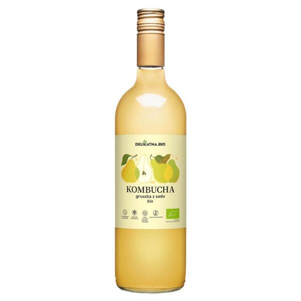 Kombucha gruszkowa BIO 750 ml — Delikatna