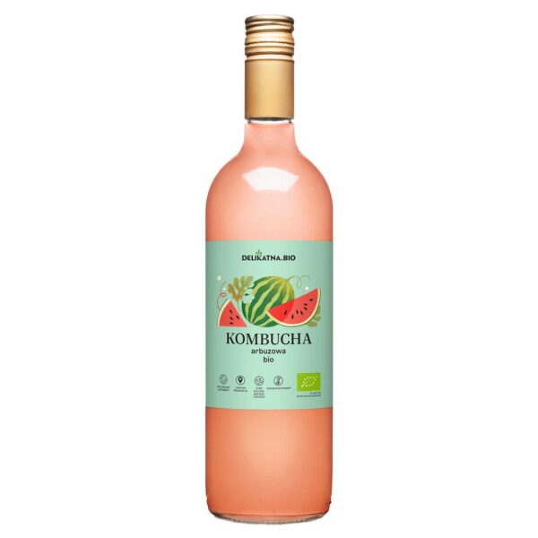 Kombucha arbuzowa BIO 750 ml — Delikatna