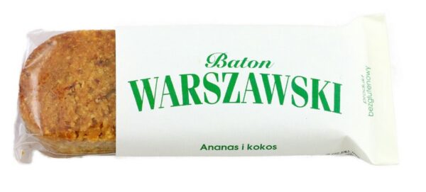 Baton ananas i kokos bezglutenowy 50 g — Warszawski