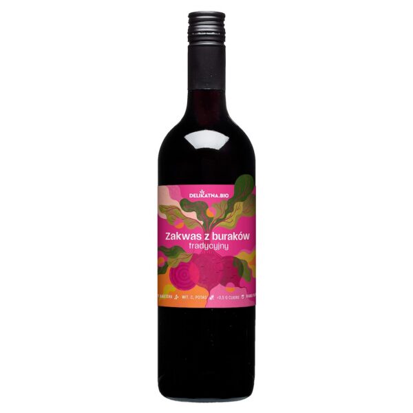 Zakwas z buraków tradycyjny BIO 750 ml — Delikatna