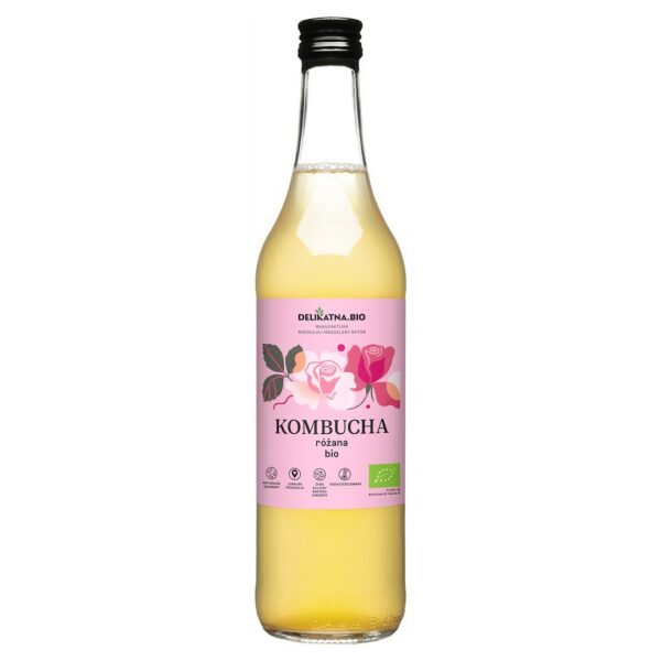 Kombucha różana BIO 500 ml — Delikatna