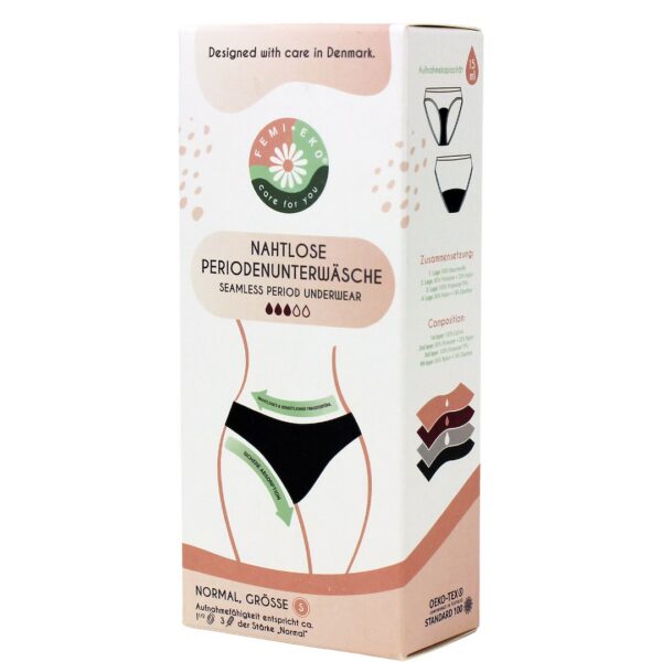 Majtki menstruacyjne bezszwowe rozmiar s — Femi.eko