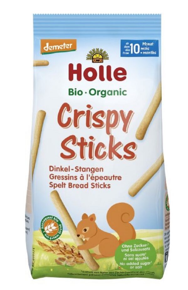 Paluszki chlebowe orkiszowe od 10 miesiąca Demeter BIO 80 g — Holle