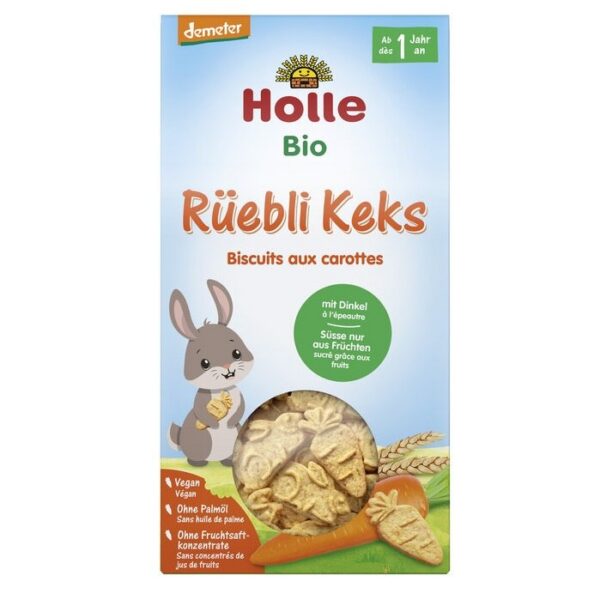 Ciasteczka orkiszowo-marchewkowe od 1 roku Demeter BIO 125 g — Holle