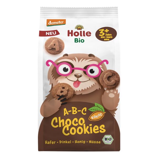 Ciasteczka kakaowo-orzechowe literki ABC od 3 roku Demeter BIO 125 g — Holle