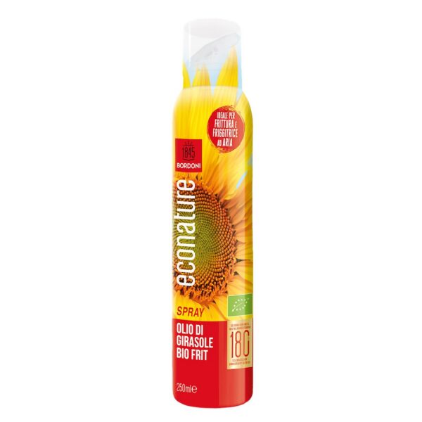 Olej słonecznikowy (spray) do gotowania i smażenia BIO 250 ml — Bordoni