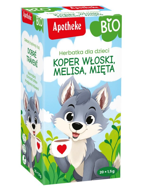 Herbatka dla dzieci-koper włoski, melisa i mięta BIO (20 x 1,5 g) 30 g — Apotheke