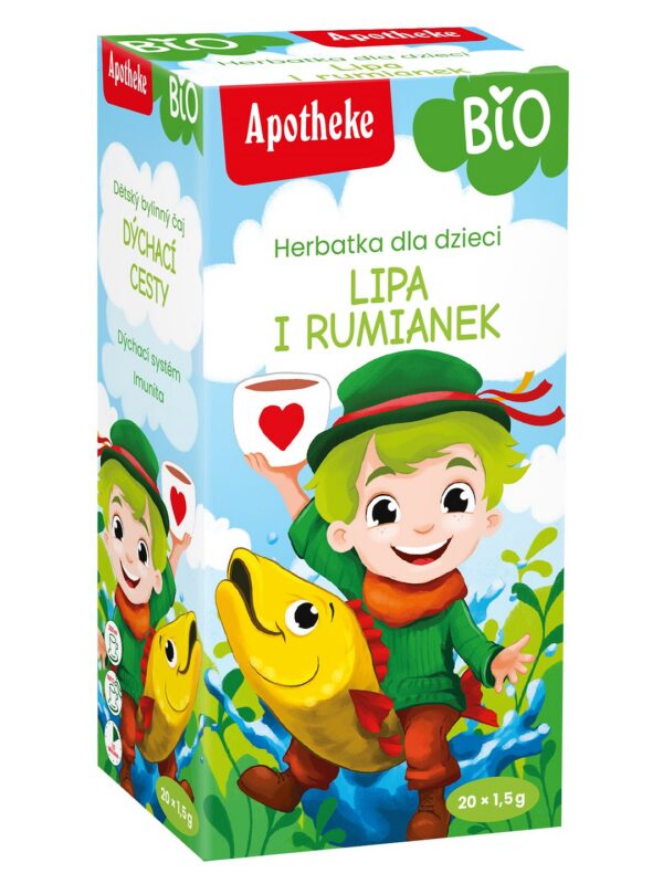 Herbatka dla dzieci-lipa, rumianek i mięta BIO (20 x 1,5 g) 30 g — Apotheke