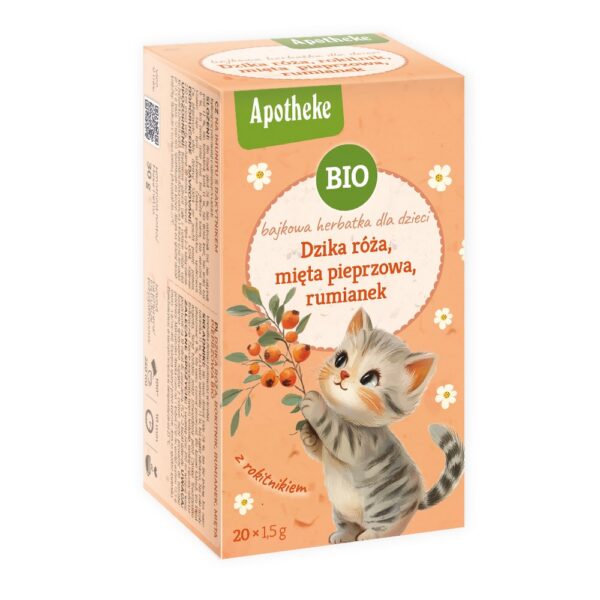 Herbatka bajkowa dla dzieci-dzika róża, mięta pieprzowa, rumianek i rokitnik BIO (20 x 1,5 g) 30 g — Apotheke