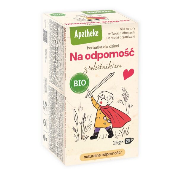 Herbatka dla dzieci, rokitnik, nawłoć, melisa i mięta BIO (20 x 1,5 g) 30 g — Apotheke