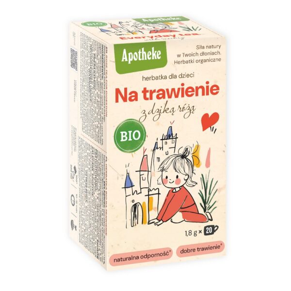 Herbatka dla dzieci, dzika róża, melisa i rokitnik BIO (20 x 1,8 g) 36 g — Apotheke