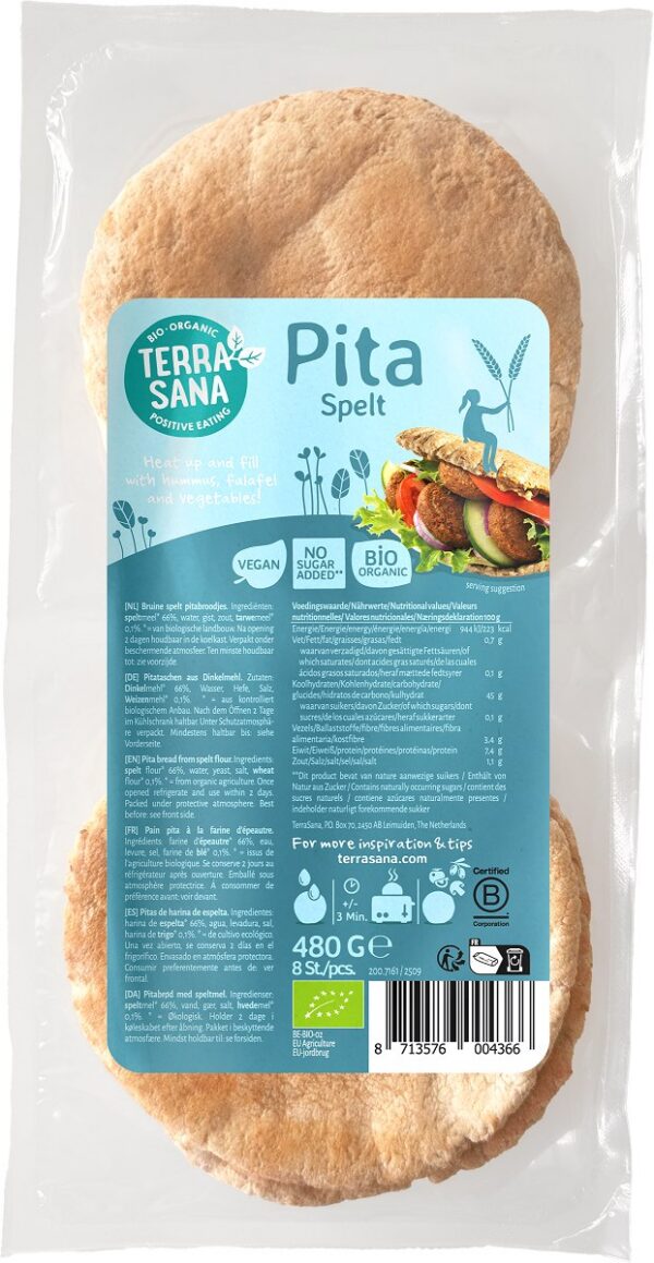 Chleb pita orkiszowy BIO 480 g — Terrasana