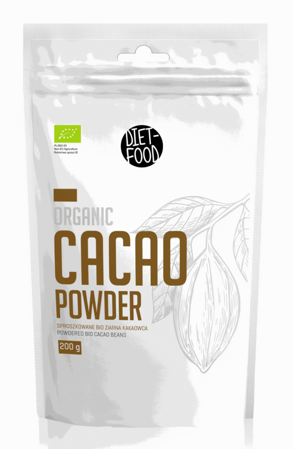 Kakao sproszkowane odtłuszczone BIO 200 g — Diet-food