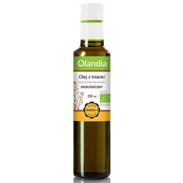 Olej z lnianki tłoczony na zimno BIO 250 ml — Olandia
