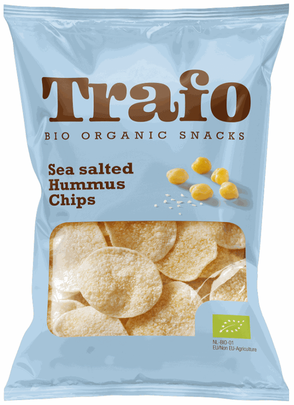 Chipsy z ciecierzycy z solą morską BIO 75 g — Trafo